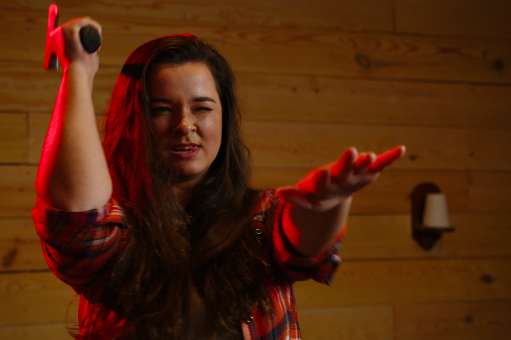 Friends enjoying axe throwing at Kersey Valley in Archdale NC