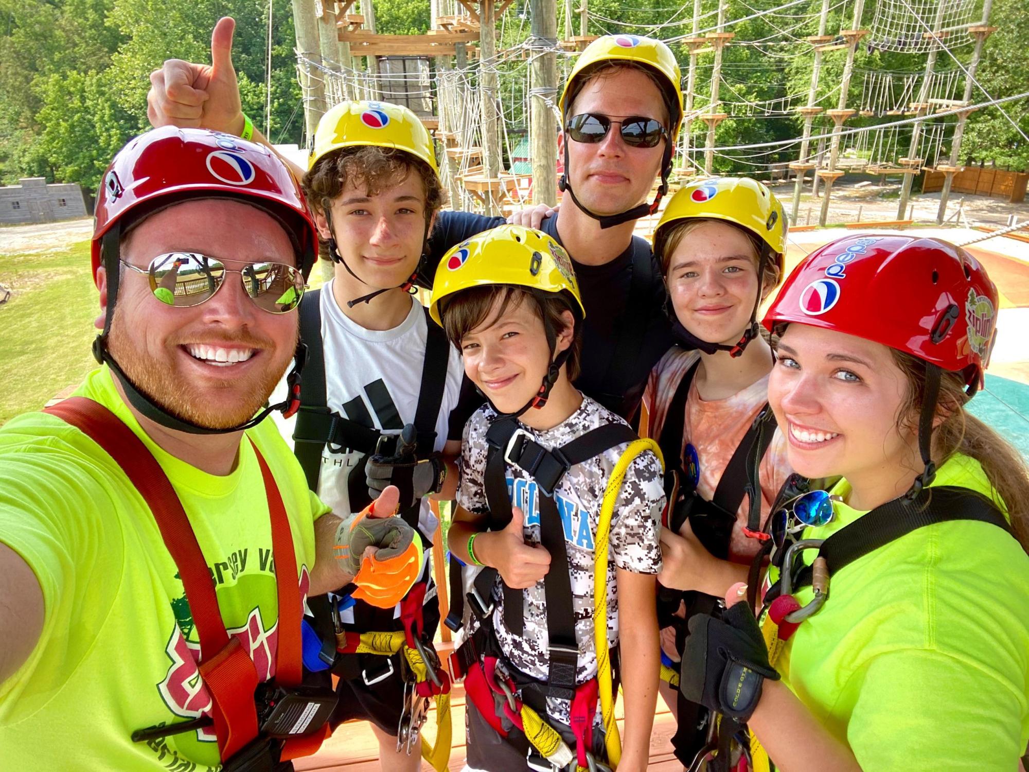 Zipline Tour at Kersey Valley Archdale NC Family ziplining at Kersey Valley Attractions in Archdale NC